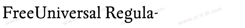 FreeUniversal Regula字体转换